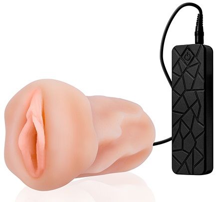 Мастурбатор-вагина REALSTUFF VIBRATING MASTURBATOR PUSSY с вибрацией от Dream Toys