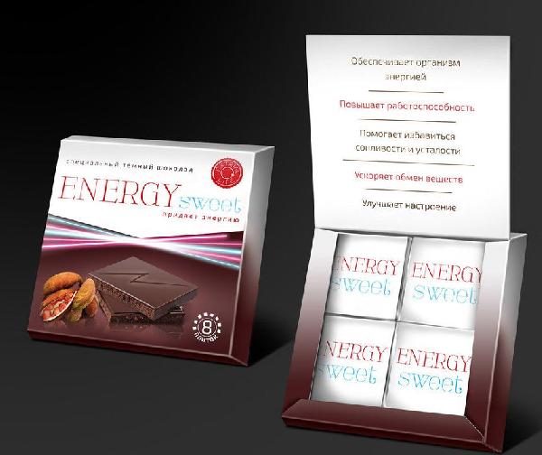 Темный шоколад ENERGYsweet - 40 гр. от АйМикс