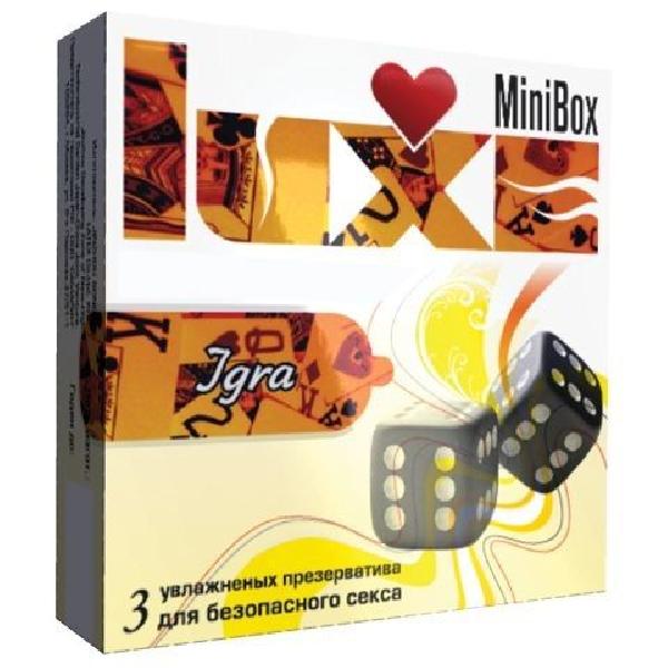Презервативы Luxe Mini Box  Игра  - 3 шт. от Luxe