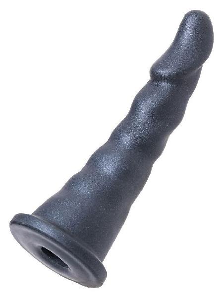 Черная насадка для страпона Axel - 17,5 см. от ToyFa
