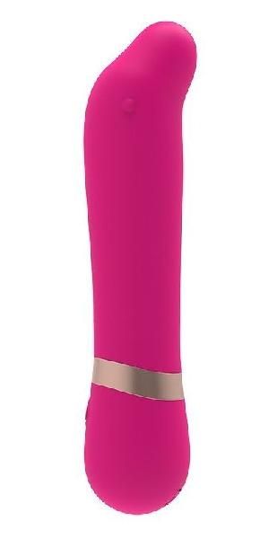 Розовый мини-вибратор для массажа G-точки Cuddly Vibe - 11,9 см. от Chisa