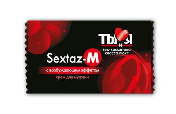 Возбуждающий крем Sextaz-M для мужчин в одноразовой упаковке - 1,5 гр. от Биоритм