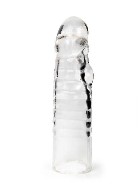 Прозрачная закрытая насадка на член - 15 см. от Sex Expert