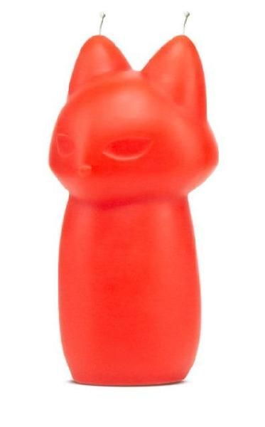 Красная БДСМ-свеча в форме злой кошки Fox Drip Candle от Blush Novelties