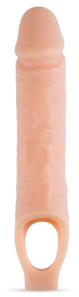 Телесный реалистичный фаллоудлинитель 10 Inch Silicone Cock Sheath Penis Extender - 25,4 см. от Blush Novelties