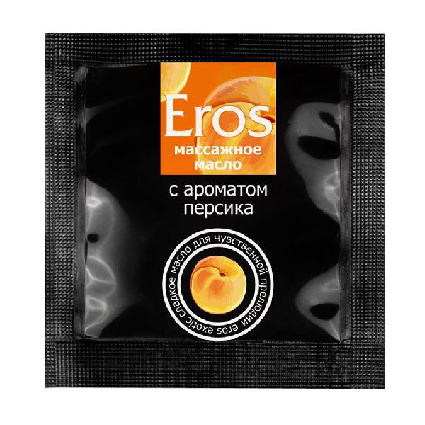 Саше массажного масла Eros exotic с ароматом персика - 4 гр. от Биоритм