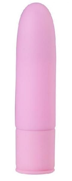Розовый силиконовый мини-вибратор - 10 см. от NMC