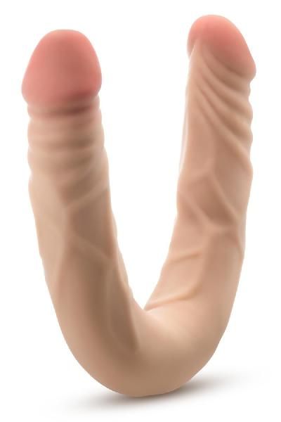 Телесный двусторонний фаллоимитатор 14 Inch Double Dong - 35,6 см. от Blush Novelties