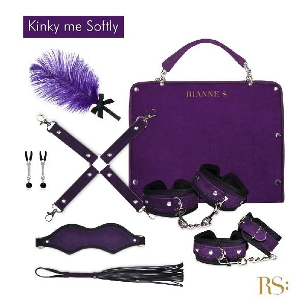 БДСМ-набор в фиолетовом цвете Kinky Me Softly от Rianne S