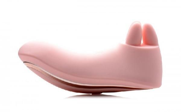 Розовый клиторальный массажер с щупальцами Vibrassage Fondle от XR Brands