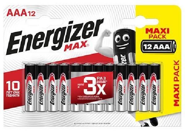 Батарейки Energizer MAX AAA/LR03 1.5V - 12 шт. от Energizer