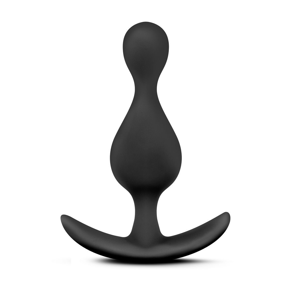 Чёрная фигурная анальная пробка Luxe Explore - 11,4 см. от Blush Novelties