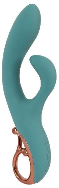 Бирюзовый вибратор-кролик The Magician Rabbit Vibrator - 22,5 см. от Orion