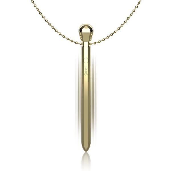 Золотистая подвеска на шею с вибрацией от Ibiza