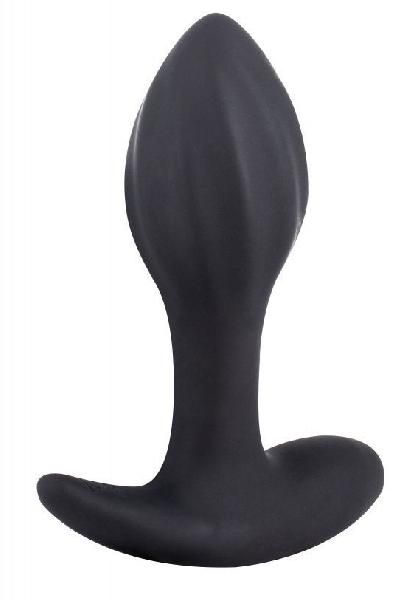Черная перезаряжаемая анальная вибропробка Allure - 10,3 см. от Lola Games