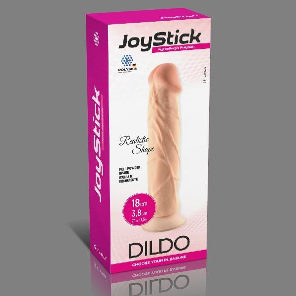 Телесный фаллоимитатор на присоске JoyStick - 18 см. от Sitabella