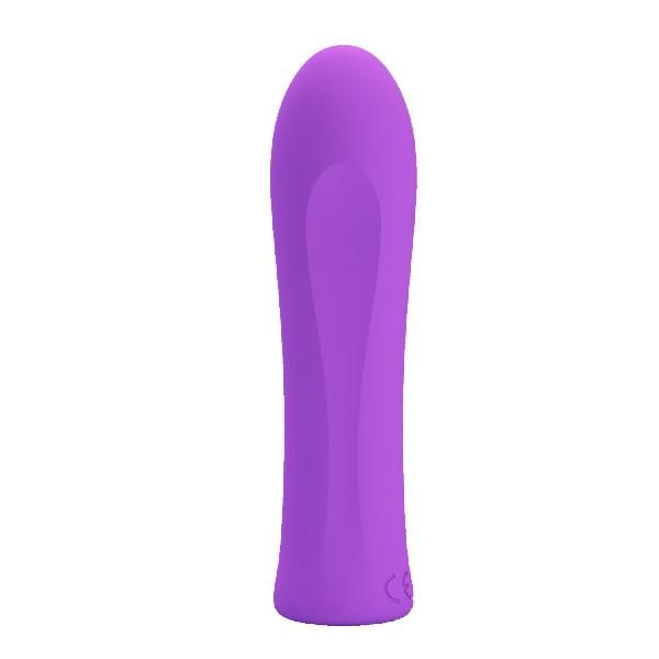 Фиолетовый мини-вибратор Alfreda - 10,2 см. от Baile