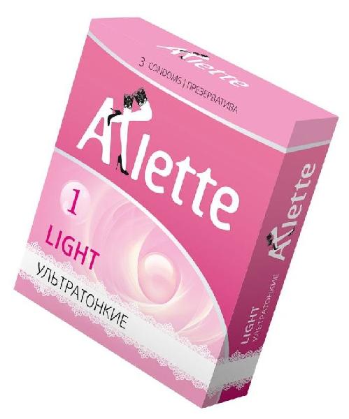 Ультратонкие презервативы Arlette Light - 3 шт. от Arlette