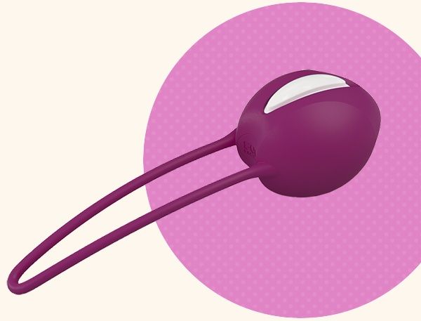 Фиолетовый вагинальный шарик Smartballs Uno от Fun Factory