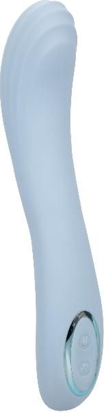 Голубой изогнутый вибромассажер Contoured G - 22,7 см. от California Exotic Novelties
