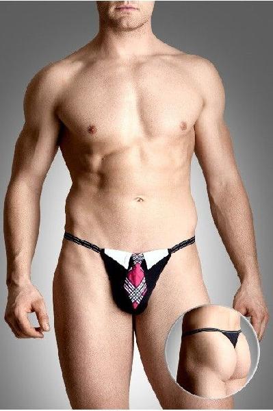 Мужские трусики-стринг с галстучком от SoftLine