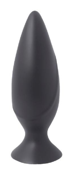 Черная анальная пробка Mojo Spades Medium Butt Plug - 10,7 см. от Seven Creations