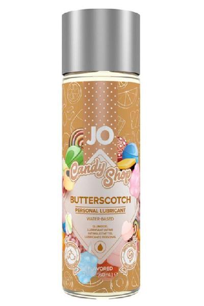 Смазка на водной основе Candy Shop Butterscotch с ароматом ирисок - 60 мл. от System JO