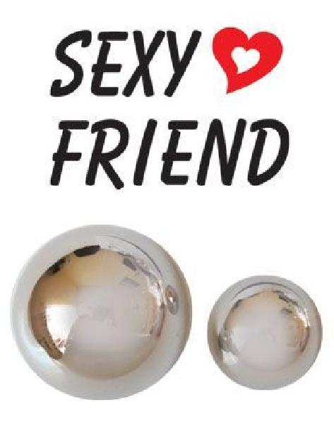 Серебристые вагинальные шарики Sexy Friend без шнурка от Bior toys