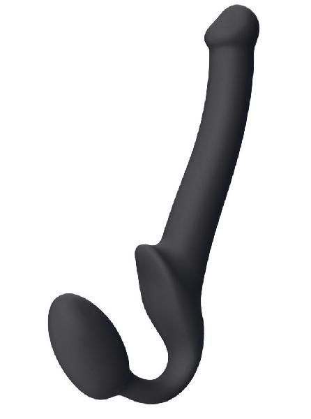 Черный безремневой страпон Silicone Bendable Strap-On S от Strap-on-me