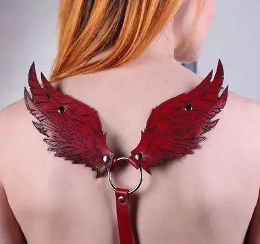 Кожаная портупея  Крылья  от Подиум