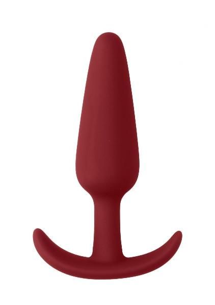 Красная анальная пробка для ношения Slim Butt Plug - 8,3 см. от Shots Media BV