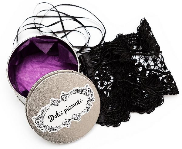 Кружевные черные манжеты Desiderio от Dolce Piccante Lingerie