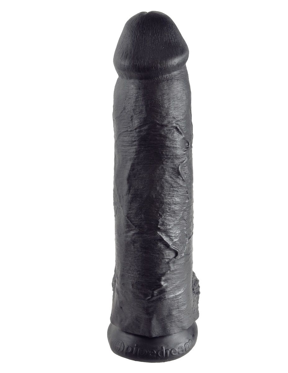 Чёрный фаллоимитатор-гигант 12  Cock with Balls - 30,5 см. от Pipedream