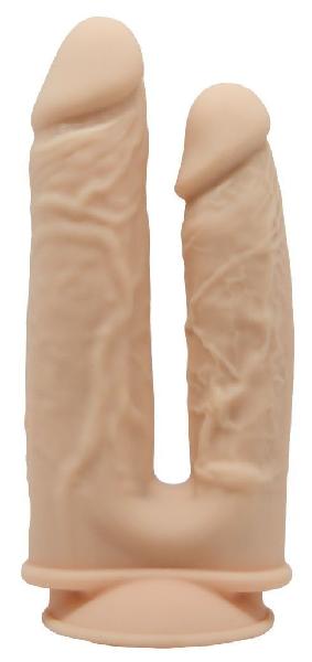 Телесный анально-вагинальный фаллоимитатор Model 1 от Adrien Lastic