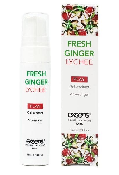 Возбуждающий гель Fresh Ginger Lychee Arousal Gel - 15 мл. от Exsens