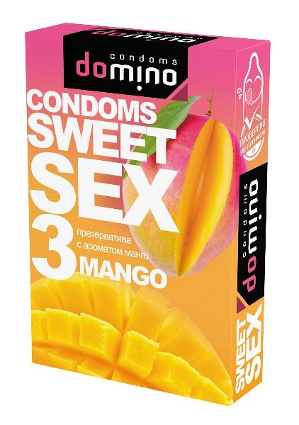 Презервативы для орального секса DOMINO Sweet Sex с ароматом манго - 3 шт. от Domino