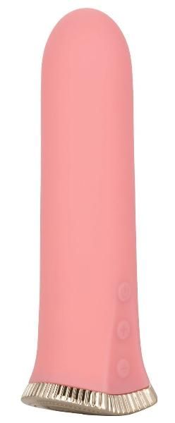 Нежно-розовый мини-вибромассажер Uncorked Rose - 12 см. от California Exotic Novelties