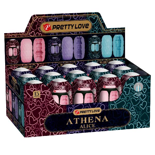 Набор из 15 мастурбаторов Athena Alice от Baile