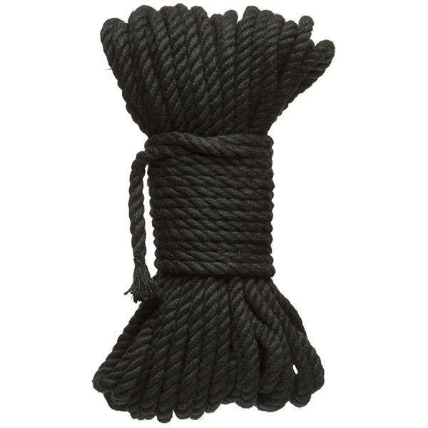 Черная верёвка для связывания и фиксации Bind Tie - 15,24 м. от Doc Johnson