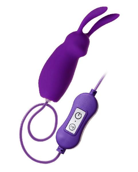 Фиолетовое виброяйцо с пультом управления A-Toys Bunny, работающее от USB от A-toys