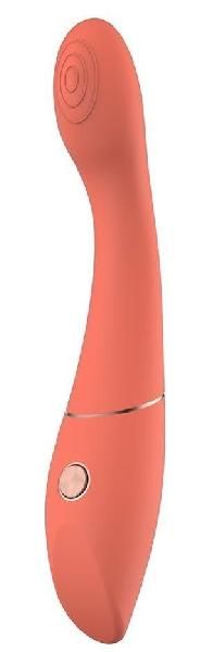 Оранжевый вибромассажер Candice - 22 см. от Dream Toys