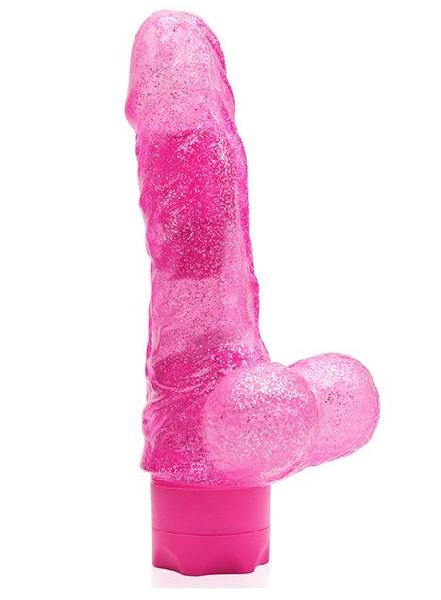 Розовый водонепроницаемый вибратор JELLY JOY ELASTIC ENIGMA MULTISPEED VIBE - 15 см. от Dream Toys