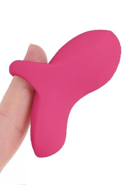 Розовый сенсорный вибромассажёр на палец Fuzu Sensa от Fuzu