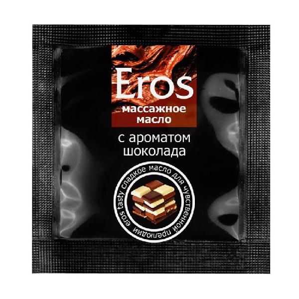 Массажное масло Eros с ароматом шоколада - 4 гр. от Биоритм
