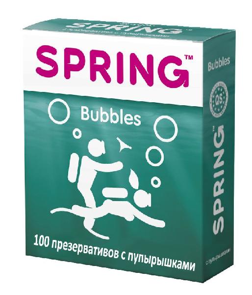 Презервативы SPRING BUBBLES с пупырышками - 100 шт. от SPRING
