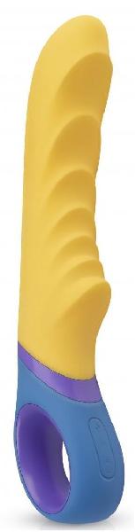 Желтый вибромассажер Tone G-Spot Vibrator - 23 см. от EDC Wholesale