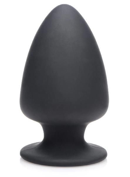 Черная мягкая анальная пробка Squeezable Small Anal Plug - 9 см. от XR Brands