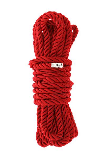 Красная веревка для шибари DELUXE BONDAGE ROPE - 5 м. от Dream Toys