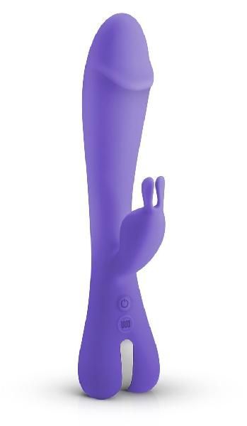 Фиолетовый вибратор-кролик Trix Rabbit Vibrator - 22,5 см. от EDC Wholesale