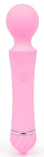 Розовый вибромассажер Sasa с круглой головкой - 16 см. от A-LOVING